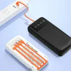 Dudao K6Pro Universal 10000mAh Power Bank with USB Cable, USB Type C, Lightning white (K6Pro-white) Foto 5