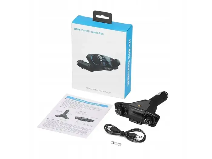 Goodbuy UFO автомобильный fm передатчик 2.1A | usb flash | sd | bluetooth 5.0 черный Фото num