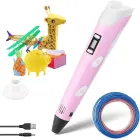 Fusion 3D printing pen for creating figures from PLA | ABS material (Ø 1.75mm) pink Photo
