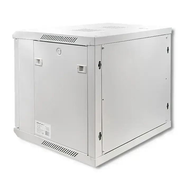 Qoltec RACK Cabinet 19" | 9U | 600 x 500 x 600 | Tempered doors | Hanging | Steel case | Lock | Grey Фото num