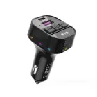XO transmitter FM BCC17 Bluetooth MP3 car charger 30W black Фото num