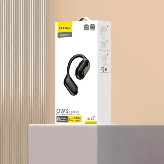 OWS Dudao U4A Bluetooth 5.3 IPX5 business headset - black Фото num