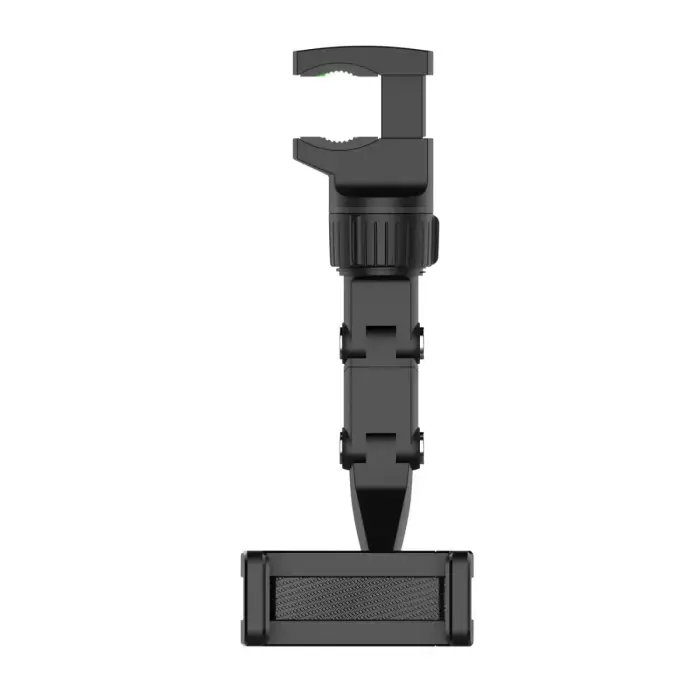 Adjustable car rearview mirror holder for smartphone black Foto 9