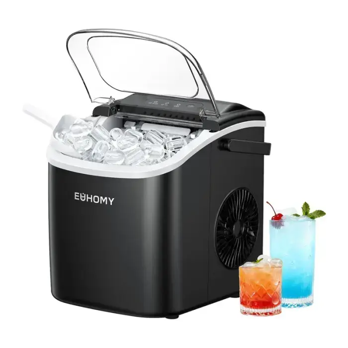 Euhomy IM001 ice cube maker, 1.2 l, 12 kg (black) Фото num