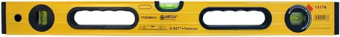 Līmeņrādis Mega pastipr.korpuss  800mm 3indik. 1mm/m Фото num
