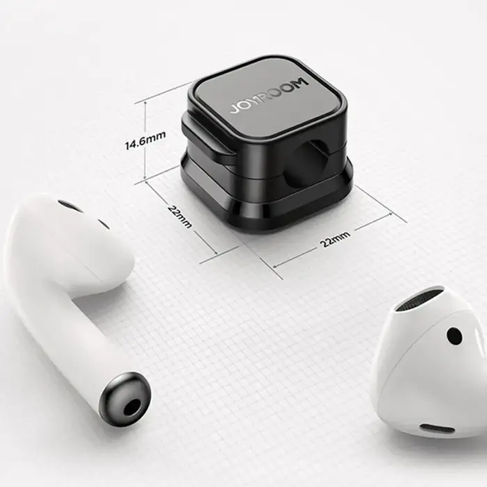 Joyroom JR-ZS368 magnetic cable organizer - black (3 pcs.) Фото num