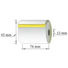 Kases lente TECHNOINFORM ar izmēru 76mm x 20m, divslāņu (L/SC), max.diam. 65 mm, 10 gab/iepakojumā (100-00321) Foto 3