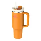 Termokrūze ar salmiņu The Quencher H2.O FlowState Tumbler 1.18L oranža Foto 2