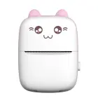 Mini bluetooth thermal printer for photos, notes white-pink Foto 1