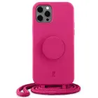 Etui JE PopGrip iPhone 12|12 Pro 6,1" różowy|orchid flower 30090 (Just Elegance) Photo