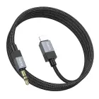 Cable AUX Jack 3,5 mm (male) to Lightning (male) Hoco 1 m UPA32A black Photo