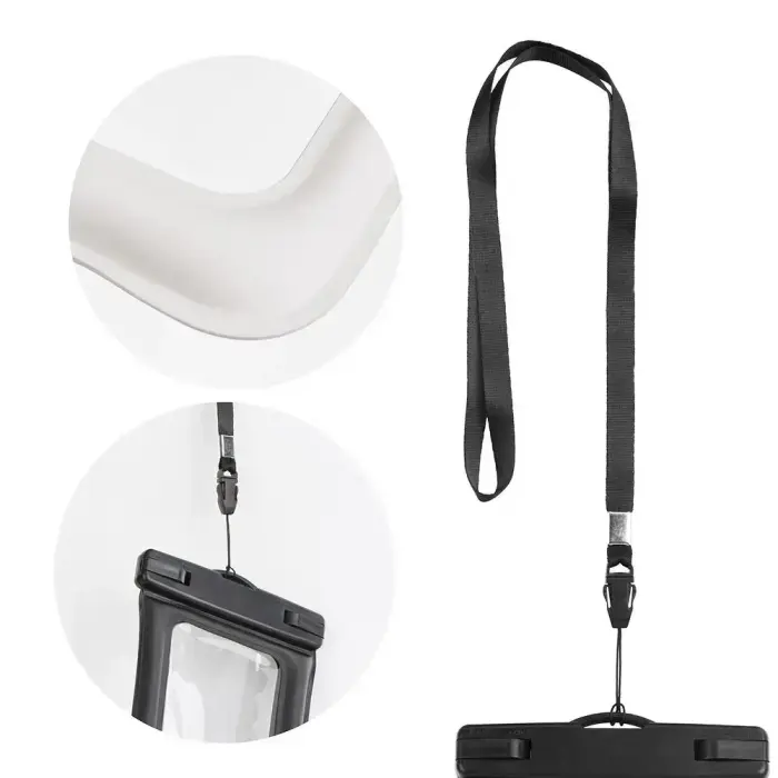 Waterproof bag for mobile phone with plastic closing AIRBAG creamy white Foto 2