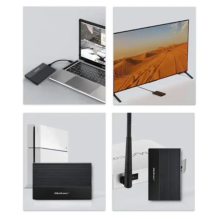 Qoltec Aluminium Enclosure | SSD HDD 2.5'' drive | SATA | USB 3.0 | Super speed 5Gb/s | 2TB | Black Фото num
