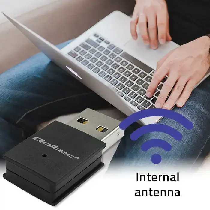 Qoltec Wireless Mini Bluetooth USB WiFi Adapter Foto 11