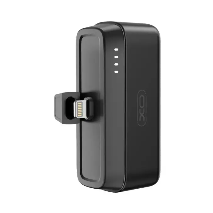 XO mini PR244 ārējais akumulators (powerbank) | 5000 mAh | 20W | Lightning | melns Foto 2