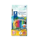 Krāsainie akvareļu zīmuļi STAEDTLER NORIS CLUB 12 krāsu komplekts Foto 1