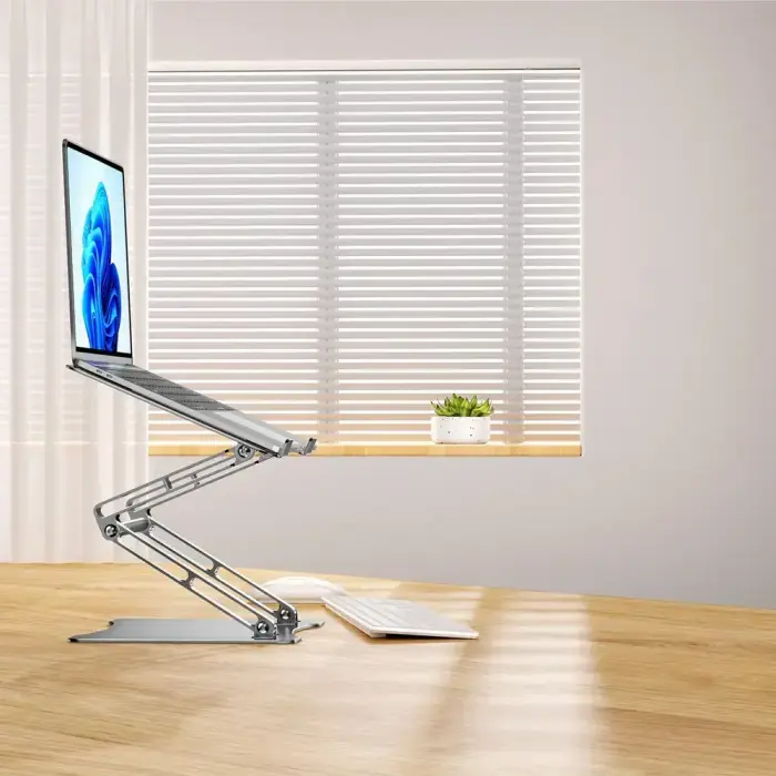 Wozinsky WRS-CPY75DSS Aluminum Laptop and Tablet Stand + Free Smartphone Stand - Silver Foto 29