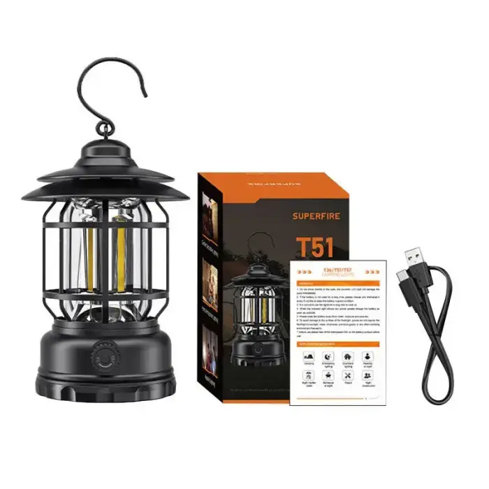 Lampa kempingowa Superfire T51, USB-C Photo