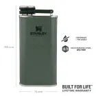 Фляга The Easy-Fill Wide Mouth Flask 0,23Л зеленый Фото num