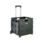 Iepirkumu ratiņi salokāmi ar kravnesību līdz 35kg Olli 65L 42x40,5x38cm melni Foto 1