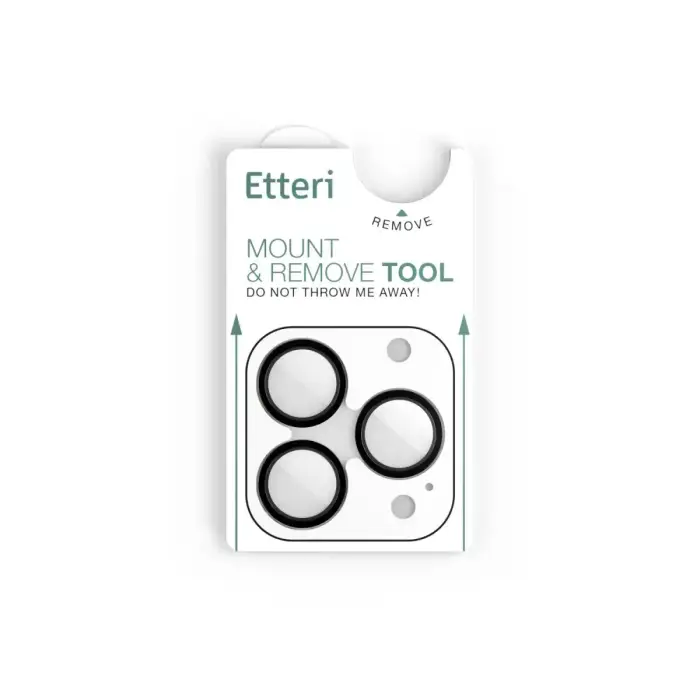 Etteri camera lens protector for iPhone 16 Pro / 16 Pro Max black Фото num
