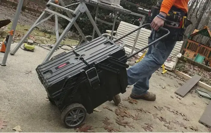 Instrumentu kaste uz riteņiem Cantilever Mobile Cart Job Box 64,6x37,3x41cm Foto 6
