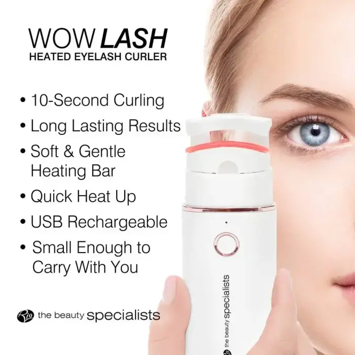 Rio Wowlash Heated Eyelash Curler in White Foto 7