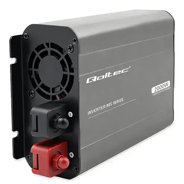 Qoltec MS Wave Voltage Converter | 12V to 230V | 1000/2000W | USB | Compatible with LiFePO4, GEL and AGM batteries Foto 5