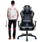 Gaming chair Diablo Chairs X-One 2.0 Normal Size black-blue Photo