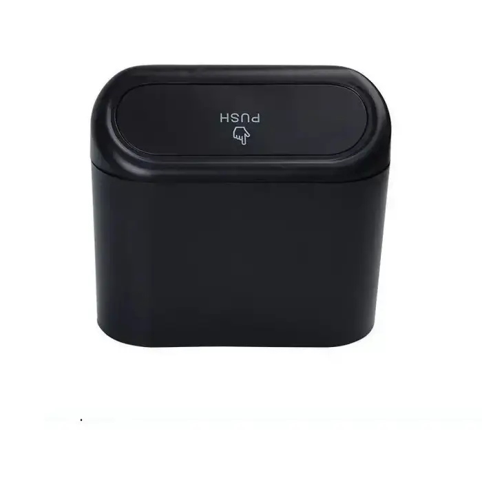 Car rubbish storage bin black Photo