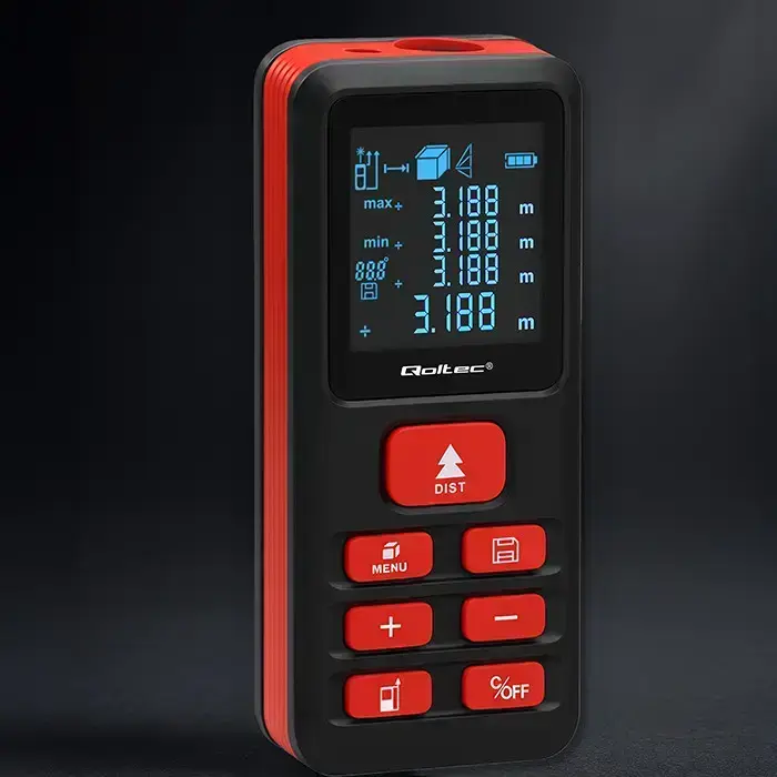Qoltec Precise digital laser distance meter with an electronic level | LCD with backlight | 50m Foto 8