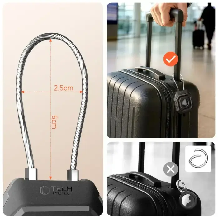 TECH-PROTECT KEVLAR SEAL APPLE AIRTAG 1 / 2 BLACK Foto 4