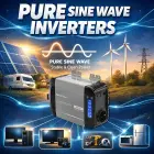 Qoltec Pure Sine Wave Inverter | 12V to 230V | 300/600W | LCD | USB | USC-C | Compatible with LiFePO4 GEL AGM  Foto 6