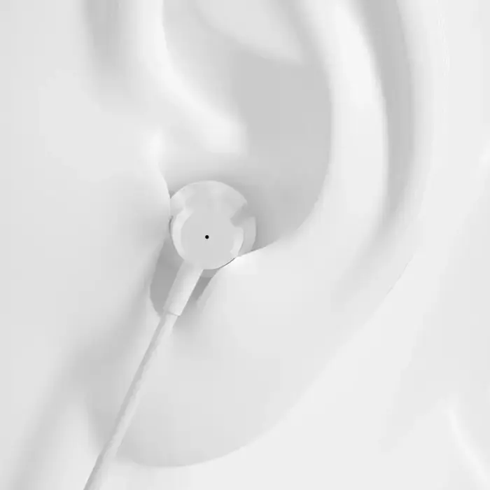 Dudao X10PRO wired headphones, mini jack 3.5mm, in-ear with remote control - white Фото num