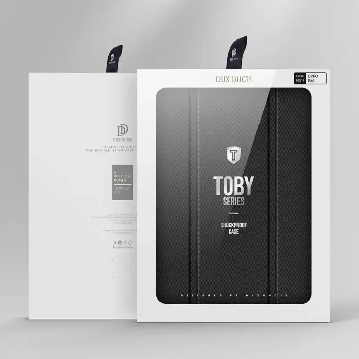 Dux Ducis Toby Armored Flip Smart Case for Oppo Pad with Stylus Holder Black Фото num