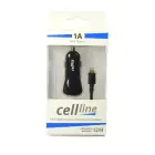Автомобильное зарядное устройство Cellline | 1A | USB-A, Lightning | кабель | черный Фото num