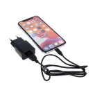 Maxlife MXTC-01 tīkla lādētājs | 5W | USB-A | Micro USB vads komplektā | melns Foto 4