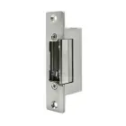 Qoltec Electric strike With lock and memory + mounting plate | 12V | Stainless steel Photo