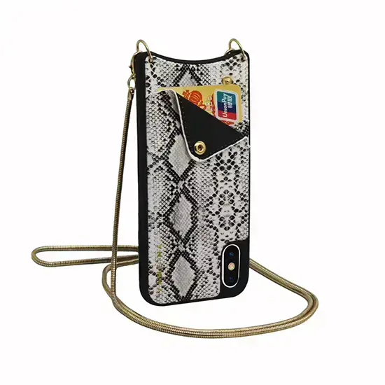 BAG - SNAKE Leather Case - IPHONE XS MAX White Photo