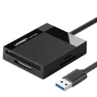 Ugreen USB 3.0 SD | micro SD | CF | MS card reader black (CR125 30333) Photo