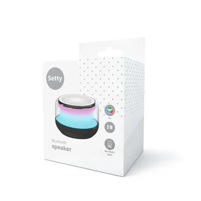 Setty speaker round RGB GB-700 black Фото num