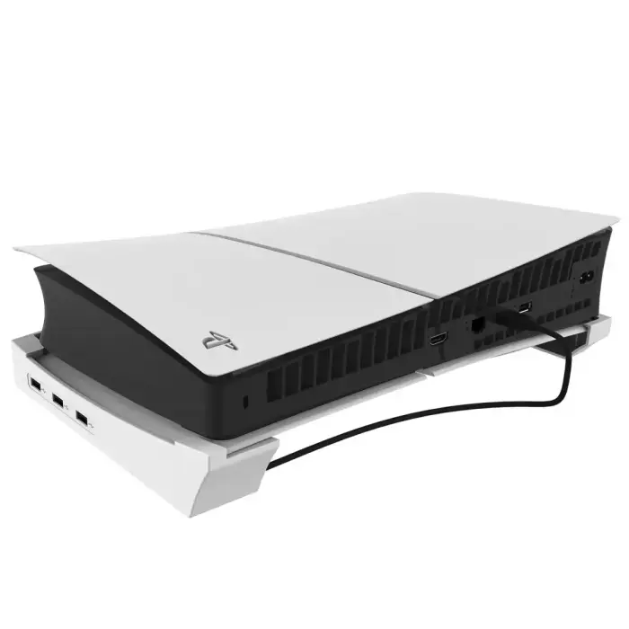 iPega P5S008 Horizontal Stand with USB HUB for PS5 Slim/PS5 Pro White Foto 2