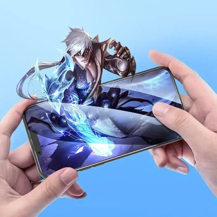 Tempered glass to iPhone 15 PLUS / 16 PLUS Hoco HD 5D Guardian shield 10 pcs G14 black Foto 7