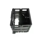 Iepirkumu ratiņi salokāmi ar kravnesību līdz 35kg Olli 65L 42x40,5x38cm melni Foto 3