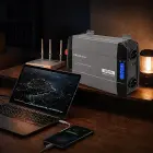 Qoltec Pure Sine Wave Inverter | 12V to 230V | 1500/3000W | LCD | USB | USC-C | Compatible with LiFePO4 GEL AGM  Foto 5