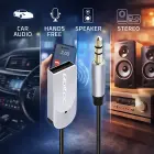 Qoltec Wireless Audio Receiver Adapter HiFi Home&Car | Bluetooth 6.0 | 2 x RCA | 1 x AUX 3.5mm | USB | Microphone Фото num