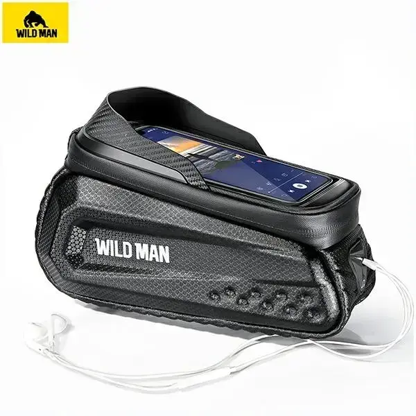 Etui|uchwyt rowerowy WILDMAN L E10S sakwa na ramę czarna|black Foto 4