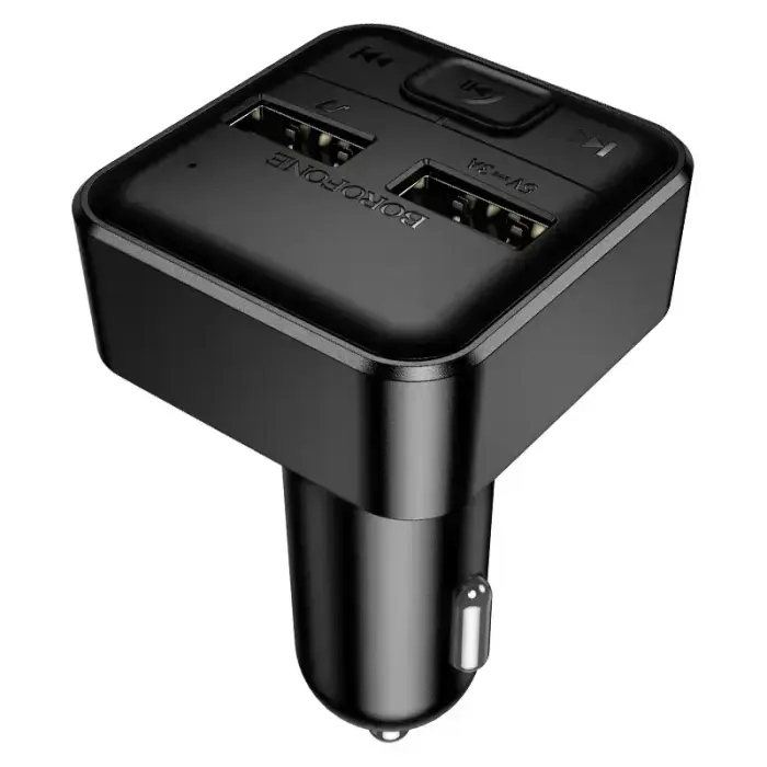 Borofone Transmitter FM BC63 Selecto MP3, Bluetooth - 2xUSB - black Фото num