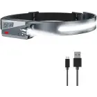 LED headlamp with IPX4 motion sensor USB-C 1200 mAh - black Фото num