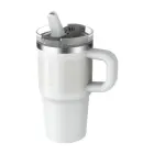 Термокружка с трубочкой The Quencher ProTour Flip Straw Tumbler 0.59L белого цвета Фото num